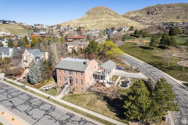 67 E Dorchester Dr, Salt Lake City, UT 84103 - bird's eye view featuring a mountain view and a residential view