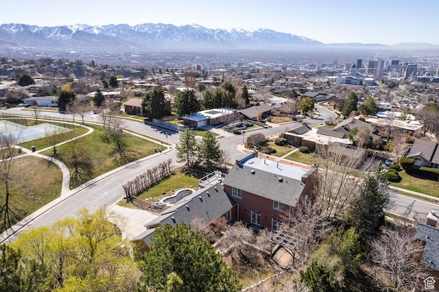67 E Dorchester Dr, Salt Lake City, UT 84103 - birds eye view of property featuring a mountain view