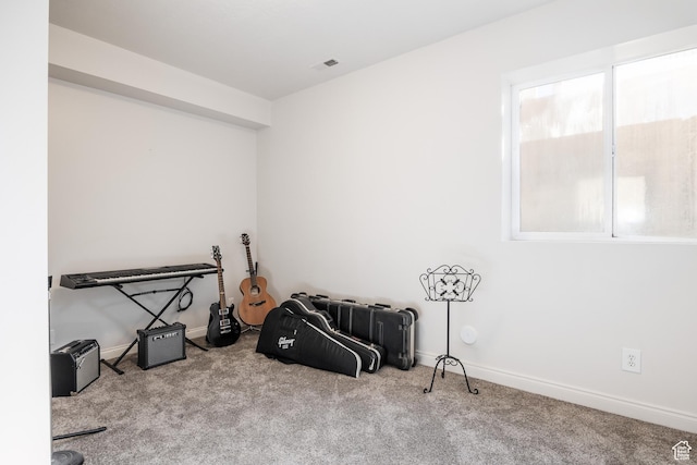 67 E Dorchester Dr, Salt Lake City, UT 84103 - misc room featuring baseboards, visible vents, and carpet