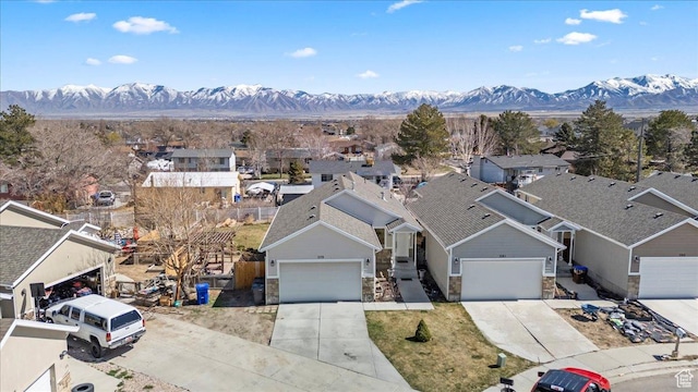 379 S Utah Dr, Grantsville, UT 84029 - bird's eye view with a residential view and a mountain view