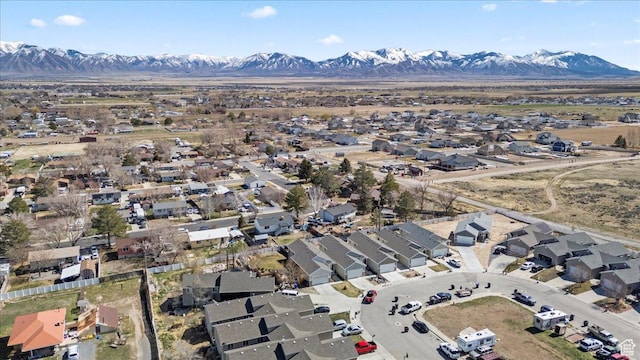 379 S Utah Dr, Grantsville, UT 84029 - drone / aerial view featuring a mountain view and a residential view
