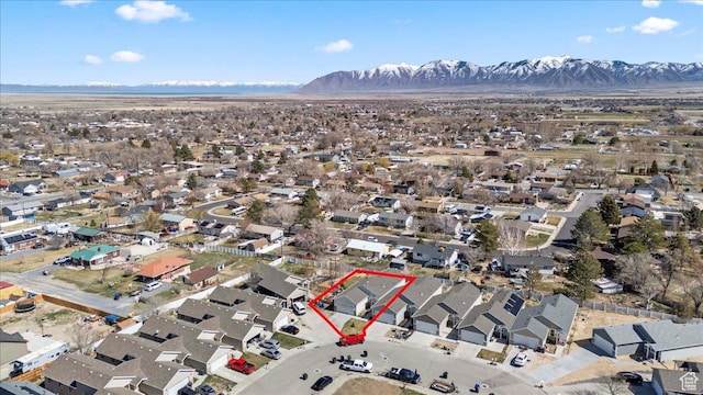 379 S Utah Dr, Grantsville, UT 84029 - aerial view with a residential view and a mountain view