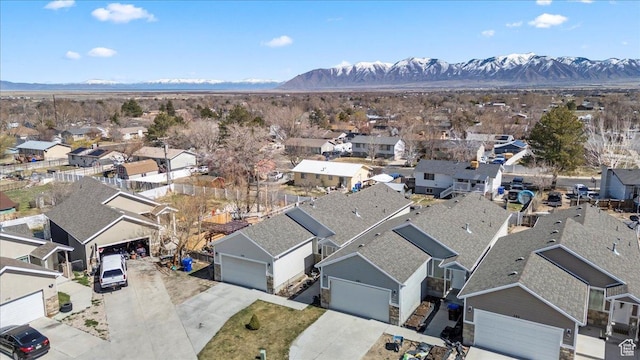 379 S Utah Dr, Grantsville, UT 84029 - bird's eye view with a residential view and a mountain view