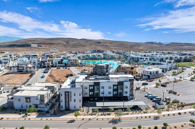 875 W Akoya Pearl St S Unit 101-B, St George, UT 84790 - bird's eye view of a mountain backdrop and a pool