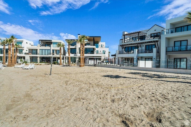 875 W Akoya Pearl St S Unit 101-B, St George, UT 84790 - view of home's community with volleyball court and a residential view