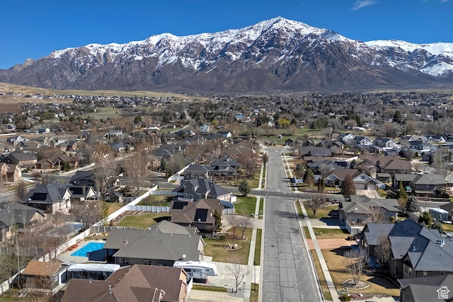3173 N 1050 W, Pleasant View, UT 84414 - drone / aerial view featuring a residential view and a mountain view