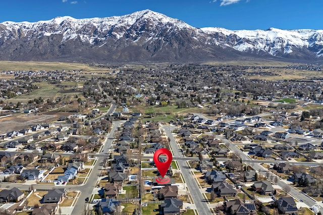 3173 N 1050 W, Pleasant View, UT 84414 - birds eye view of property with a residential view and a mountain view