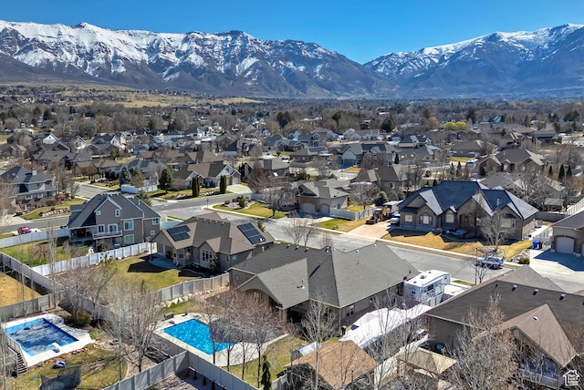 3173 N 1050 W, Pleasant View, UT 84414 - drone / aerial view featuring a mountain view and a residential view