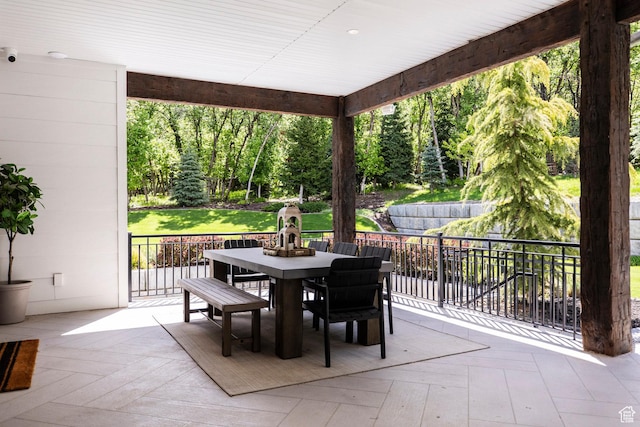 1230 S Eaglenest Dr, Woodland Hills, UT 84653 - view of patio with outdoor dining space