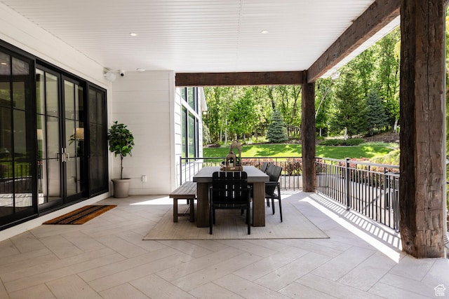 1230 S Eaglenest Dr, Woodland Hills, UT 84653 - view of patio featuring outdoor dining area