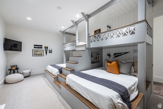 1230 S Eaglenest Dr, Woodland Hills, UT 84653 - bedroom with carpet, baseboards, and recessed lighting