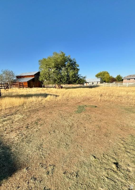 430 E Canyon Rd, Fillmore, UT 84631 - view of yard with an outbuilding, fence, and a rural view