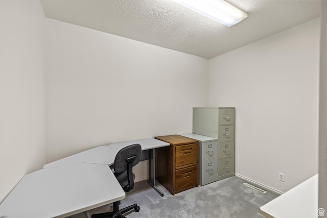 430 E Canyon Rd, Fillmore, UT 84631 - office area featuring light carpet, a textured ceiling, and visible vents