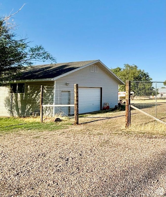 430 E Canyon Rd, Fillmore, UT 84631 - exterior space with an outdoor structure, driveway, and fence