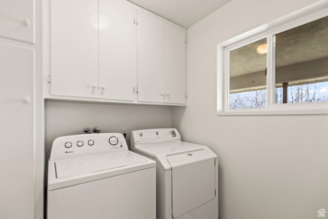 430 E Canyon Rd, Fillmore, UT 84631 - clothes washing area featuring cabinet space and washer and dryer