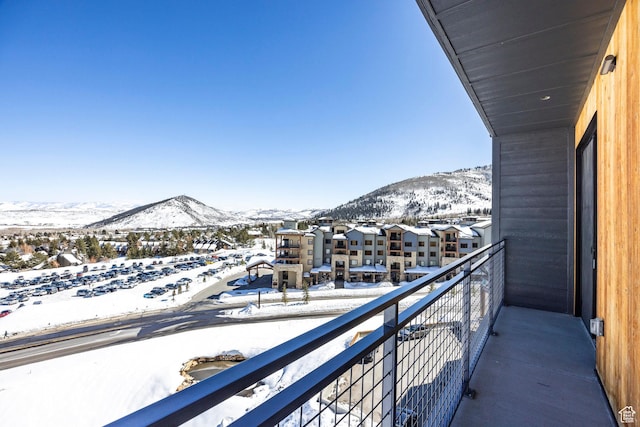 2670 W Canyons Resort Dr Unit 437, Park City, UT 84098 - snow covered back of property featuring a mountain view
