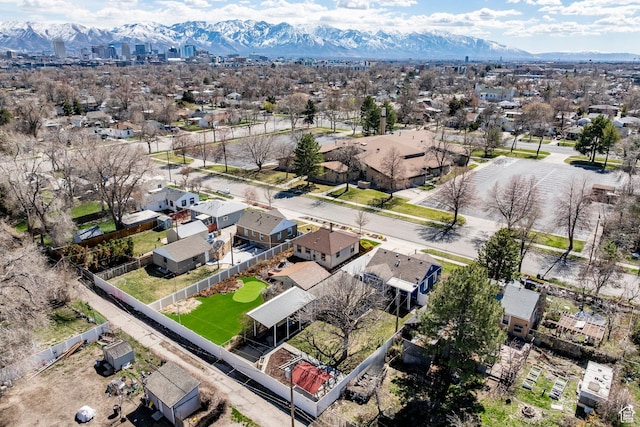 1150 W Girard Ave, Salt Lake City, UT 84116 - aerial view featuring a mountain view and a residential view