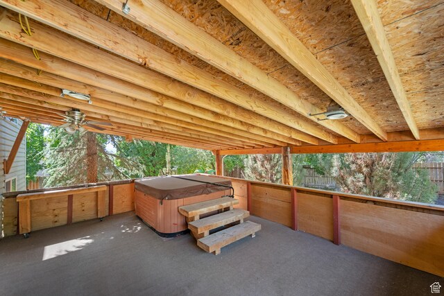 18509 Jefferson Ave, Eagle Mountain, UT 84013 - view of patio featuring a hot tub
