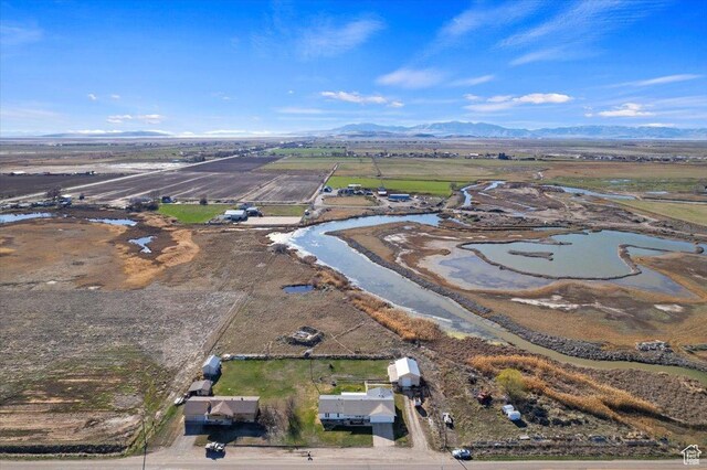 615 S 5900 W, Ogden, UT 84404 - birds eye view of property featuring a water view and a rural view