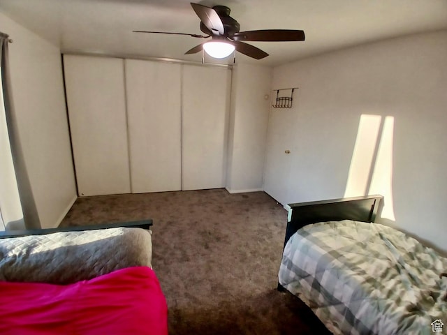 4759 S Pintail Ct, Salt Lake City, UT 84117 - carpeted bedroom with ceiling fan
