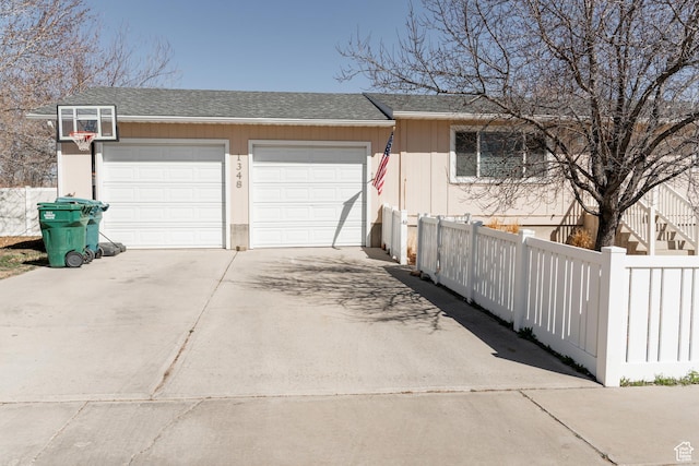 1348 W 200 S, Vernal, UT 84078 - garage with driveway and fence
