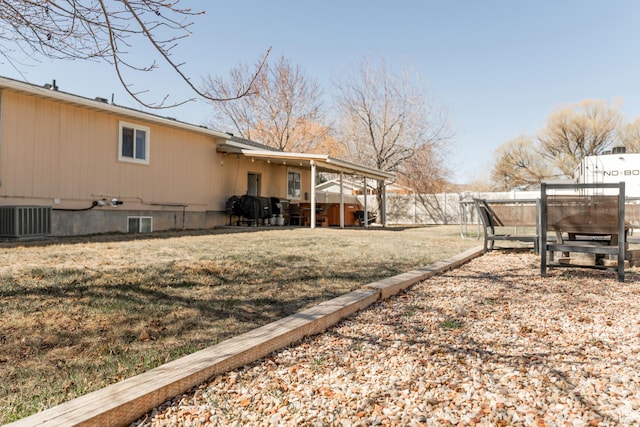 1348 W 200 S, Vernal, UT 84078 - view of yard featuring central AC and fence