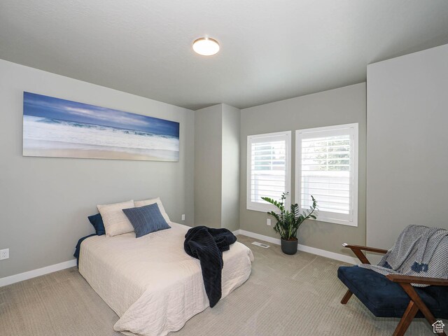 3631 W Cornstalk Way S, Riverton, UT 84065 - bedroom featuring baseboards, carpet flooring, and visible vents