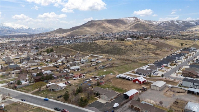 7217 W Mccuiston Ave S, Herriman, UT 84096 - bird's eye view featuring a mountain view and a residential view