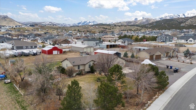 7217 W Mccuiston Ave S, Herriman, UT 84096 - birds eye view of property with a residential view and a mountain view
