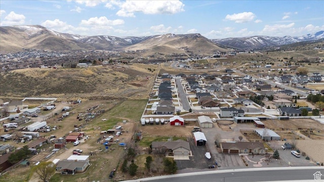 7217 W Mccuiston Ave S, Herriman, UT 84096 - aerial view with a residential view and a mountain view