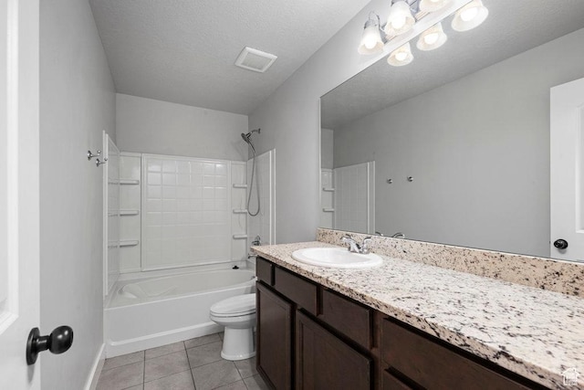 1146 W 1875 S, Syracuse, UT 84075 - full bathroom with vanity, toilet, tile patterned floors,  shower combination, and visible vents