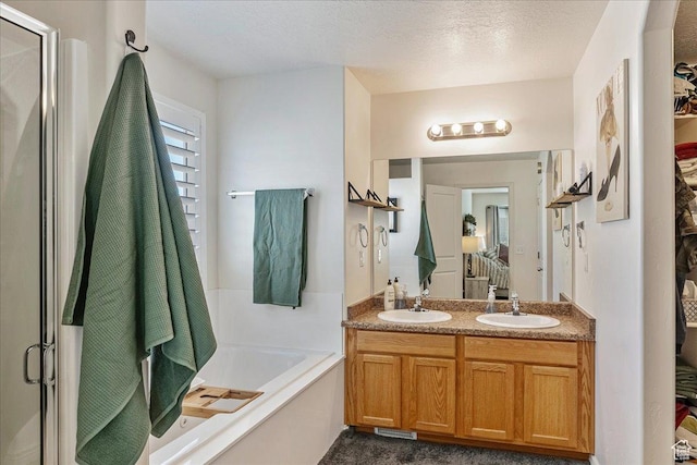 6403 W Muzzle Loader Dr, Herriman, UT 84096 - full bath with a bath, ensuite bath, a sink, and double vanity