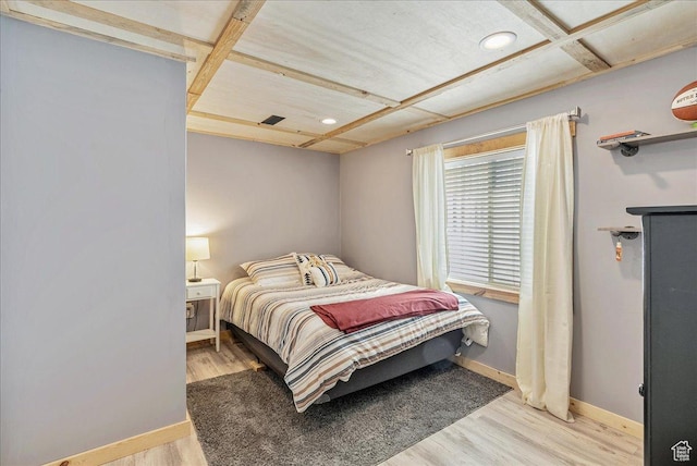 6403 W Muzzle Loader Dr, Herriman, UT 84096 - bedroom featuring baseboards, wood finished floors, visible vents, and recessed lighting
