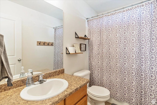 6403 W Muzzle Loader Dr, Herriman, UT 84096 - full bathroom with toilet, vanity, and a shower with curtain