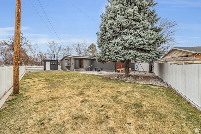 175 E Millerberg Dr S, Sandy, UT 84070 - view of yard with a fenced backyard and a patio