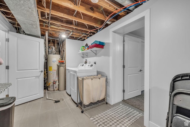 175 E Millerberg Dr S, Sandy, UT 84070 - laundry room with laundry area, gas water heater, and independent washer and dryer