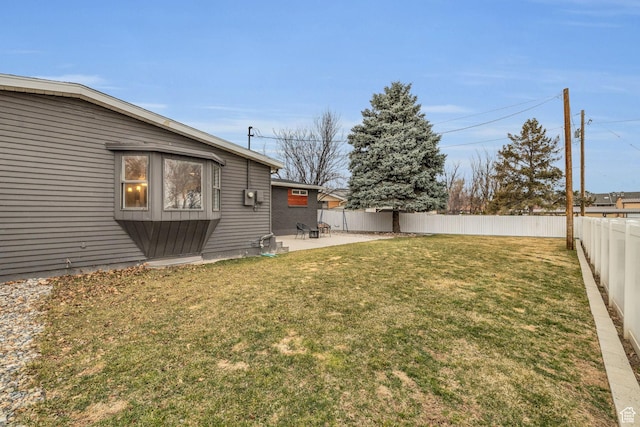 175 E Millerberg Dr S, Sandy, UT 84070 - view of yard featuring a fenced backyard and a patio area