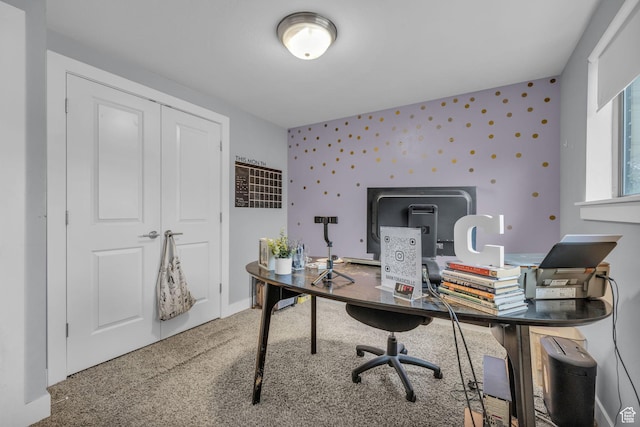 175 E Millerberg Dr S, Sandy, UT 84070 - carpeted office space with baseboards and wallpapered walls