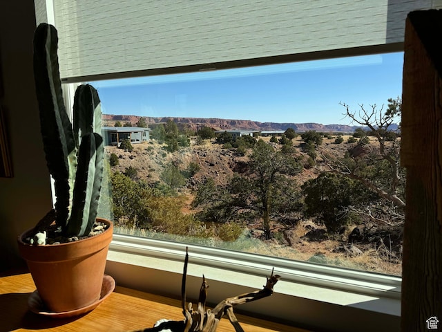 details with a mountain view