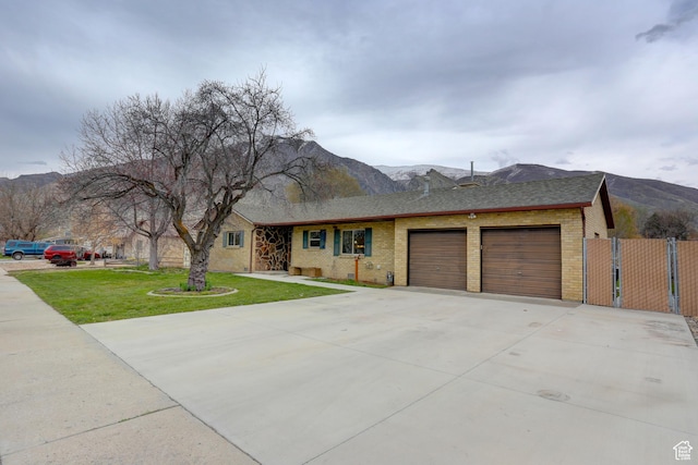 410 N 250 W, Springville, UT 84663 - ranch-style home featuring brick siding and a mountain view