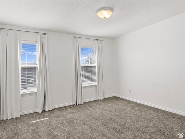 932 Independence Ave, Provo, UT 84604 - spare room featuring baseboards, visible vents, carpet floors, and a textured ceiling