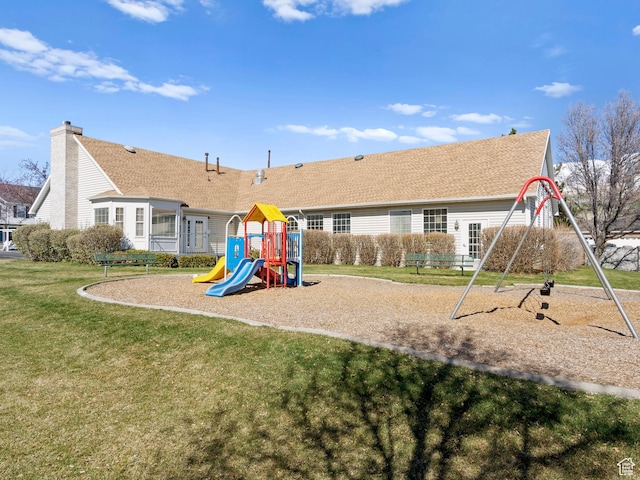 932 Independence Ave, Provo, UT 84604 - view of playground featuring a yard