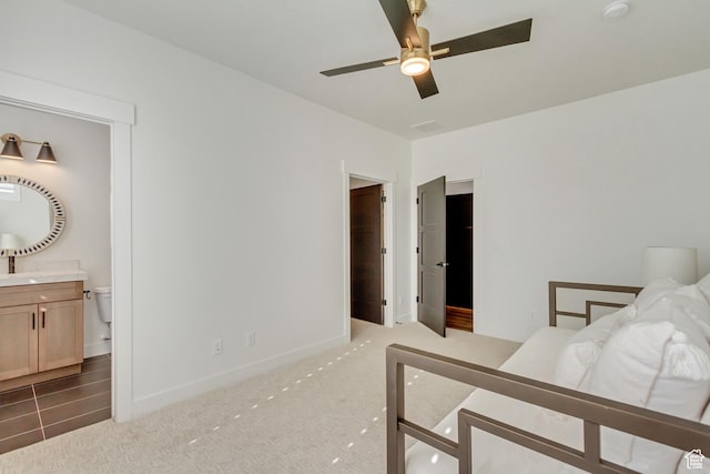 813 S 1260 W Unit 111, Heber City, UT 84032 - carpeted bedroom with connected bathroom and baseboards
