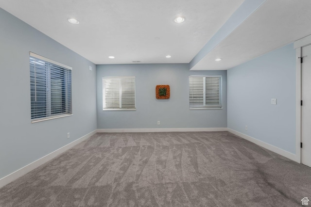 11773 S Twin Pines Ct, Draper, UT 84020 - carpeted empty room with baseboards and recessed lighting
