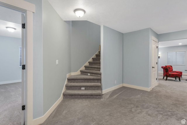 11773 S Twin Pines Ct, Draper, UT 84020 - stairway featuring baseboards and carpet flooring