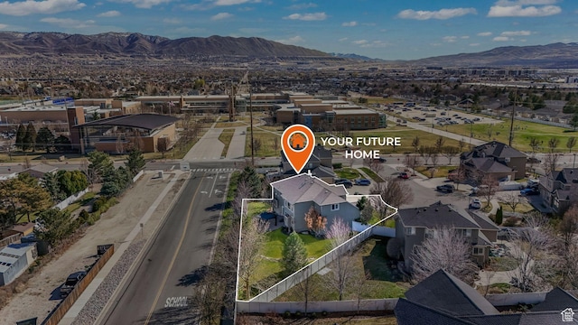 11773 S Twin Pines Ct, Draper, UT 84020 - drone / aerial view featuring a residential view and a mountain view