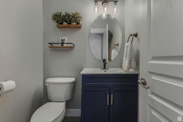 11773 S Twin Pines Ct, Draper, UT 84020 - half bath with baseboards, toilet, and vanity