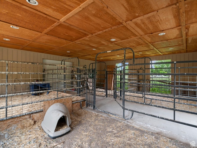 view of horse barn
