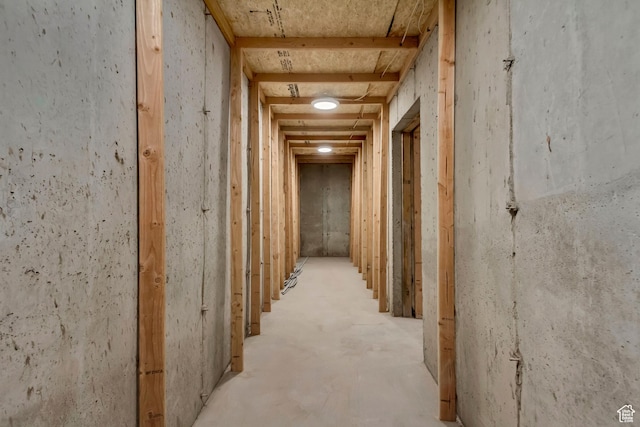 8077 N Bristle Cone Rd, Eagle Mountain, UT 84005 - hall with unfinished concrete flooring