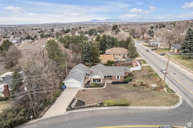 drone / aerial view featuring a residential view